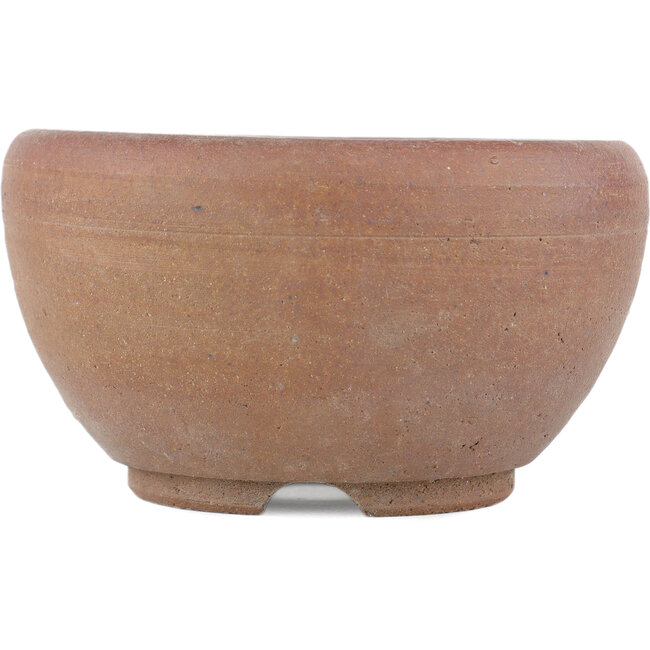 Runder, unglasierter Bonsaitopf von Bizanyaki – 100 x 100 x 50 mm