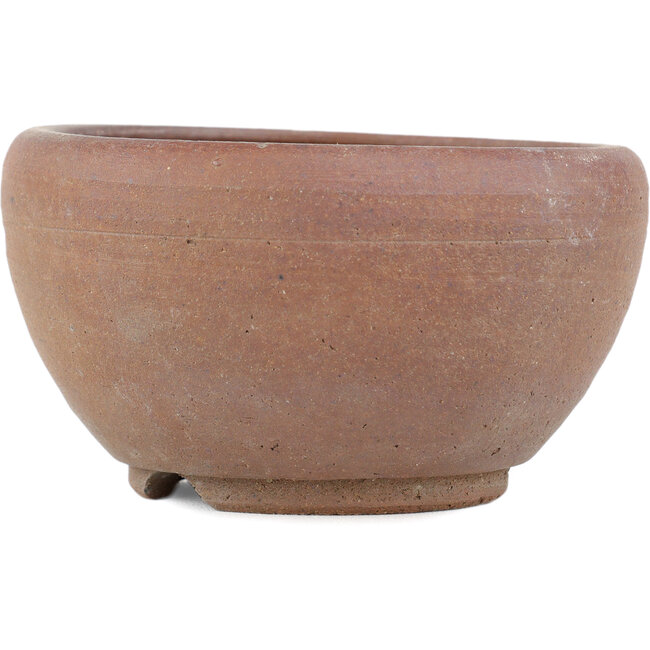 Pot à bonsaï rond non émaillé par Bizanyaki - 100 x 100 x 50 mm