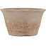 Round unglazed bonsai pot by Bizanyaki - 112 x 112 x 55 mm