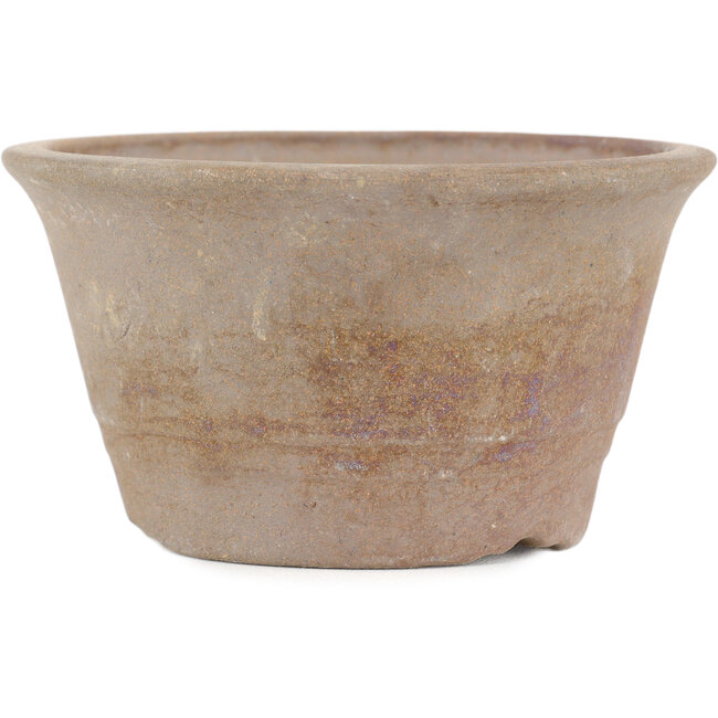 Vaso bonsai rotondo non smaltato di Bizanyaki - 112 x 112 x 55 mm
