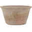 Round unglazed bonsai pot by Bizanyaki - 112 x 112 x 55 mm