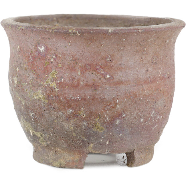 Vaso bonsai rotondo non smaltato di Bizanyaki - 82 x 82 x 61 mm