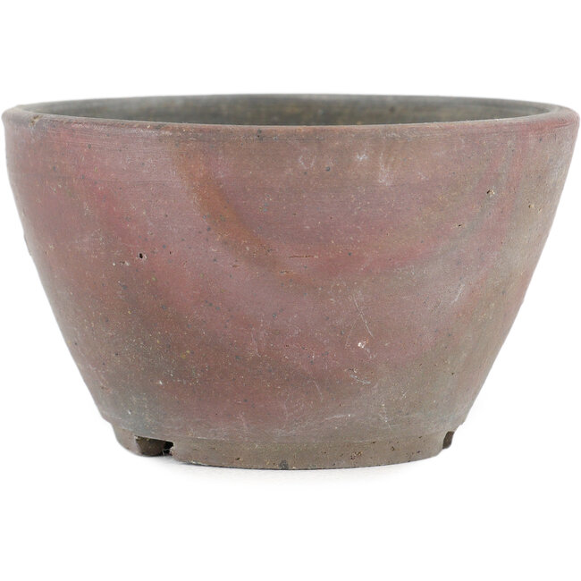 Vaso bonsai rotondo non smaltato di Bizanyaki - 82 x 82 x 50 mm