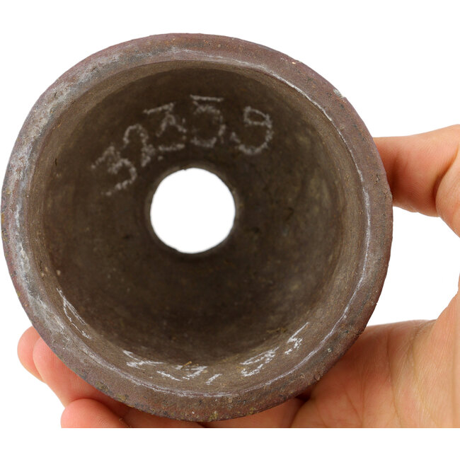 Pot à bonsaï rond non émaillé par Bizanyaki - 82 x 82 x 61 mm