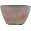 Round unglazed bonsai pot by Bizanyaki - 82 x 82 x 50 mm