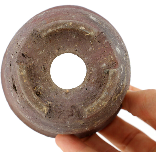 Pot à bonsaï rond non émaillé par Bizanyaki - 82 x 82 x 61 mm