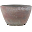 Round unglazed bonsai pot by Bizanyaki - 82 x 82 x 50 mm