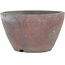 Round unglazed bonsai pot by Bizanyaki - 82 x 82 x 50 mm