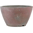 Maceta para bonsái redonda sin esmaltar de Bizanyaki - 82 x 82 x 50 mm