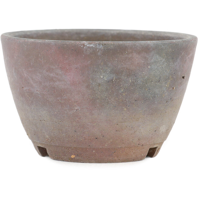 Runder, unglasierter Bonsaitopf von Bizanyaki – 86 x 86 x 52 mm