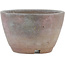 Round unglazed bonsai pot by Bizanyaki - 86 x 86 x 52 mm