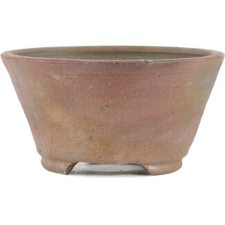 Bizan 80 mm  unglazed bonsai pot by Bizanyaki, Bizanyaki, Japan