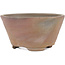 Ronde ongeglazuurde bonsaipot van Bizanyaki - 80 x 80 x 40 mm