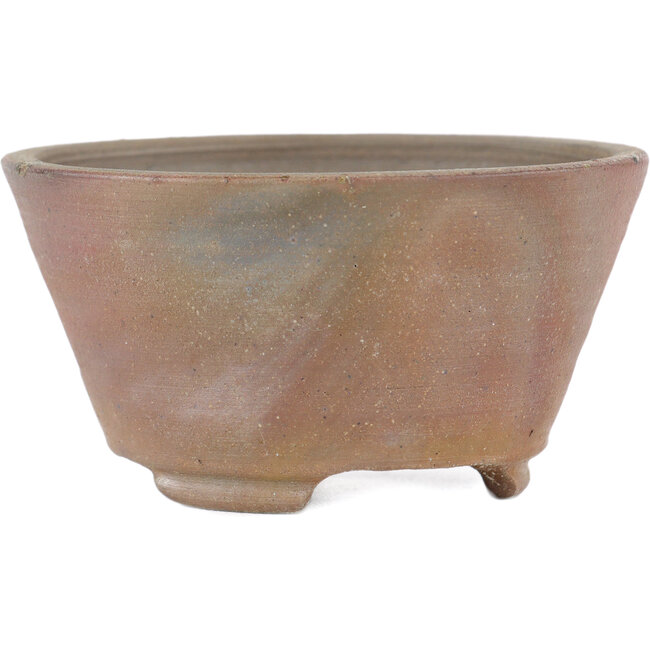 Vaso bonsai rotondo non smaltato di Bizanyaki - 80 x 80 x 40 mm
