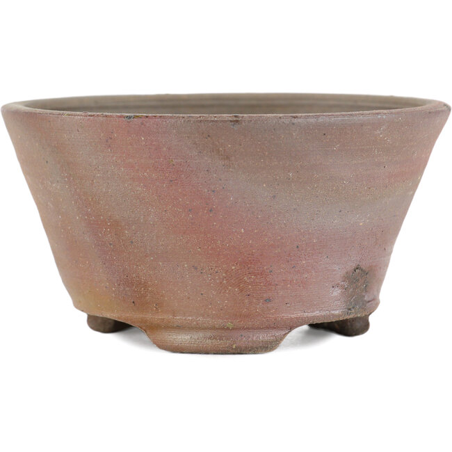 Maceta para bonsái redonda sin esmaltar de Bizanyaki - 80 x 80 x 40 mm