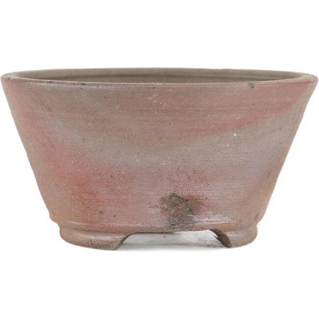Maceta para bonsái redonda sin esmaltar de Bizanyaki - 80 x 80 x 40 mm