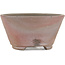 Round unglazed bonsai pot by Bizanyaki - 80 x 80 x 40 mm