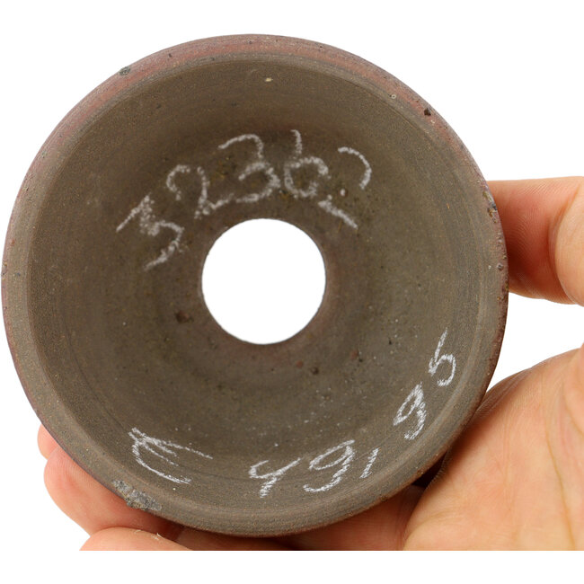 Pot à bonsaï rond non émaillé par Bizanyaki - 80 x 80 x 40 mm