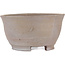 Round unglazed bonsai pot by Bizanyaki - 90 x 90 x 45 mm