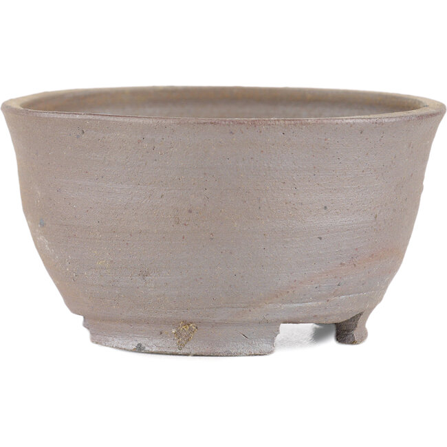 Vaso bonsai rotondo non smaltato di Bizanyaki - 90 x 90 x 45 mm
