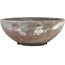 Round unglazed bonsai pot by Bizanyaki - 105 x 105 x 40 mm