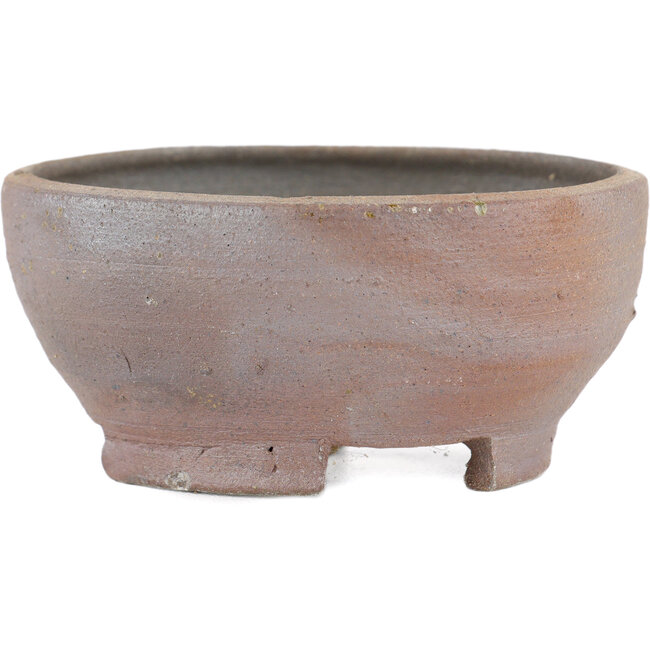 Pot à bonsaï rond non émaillé par Bizanyaki - 84 x 84 x 37 mm