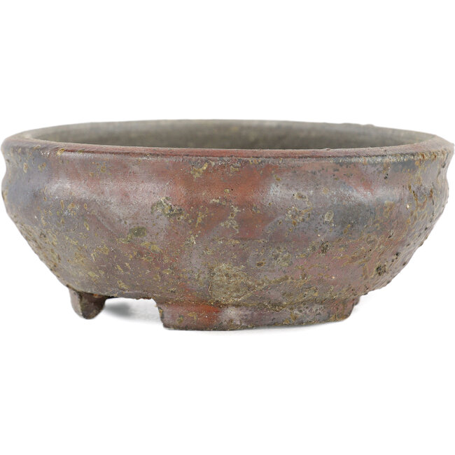 Vaso bonsai rotondo non smaltato di Bizanyaki - 95 x 95 x 35 mm