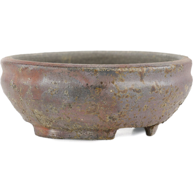 Runder, unglasierter Bonsaitopf von Bizanyaki – 95 x 95 x 35 mm