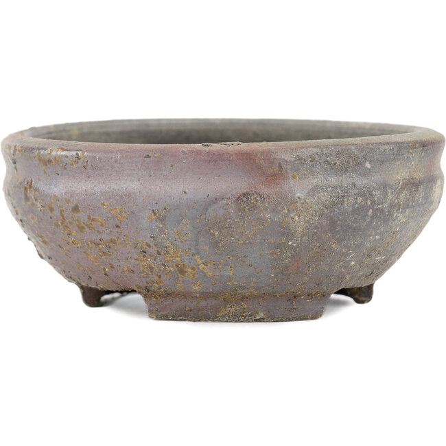 Pot à bonsaï rond non émaillé par Bizanyaki - 95 x 95 x 35 mm