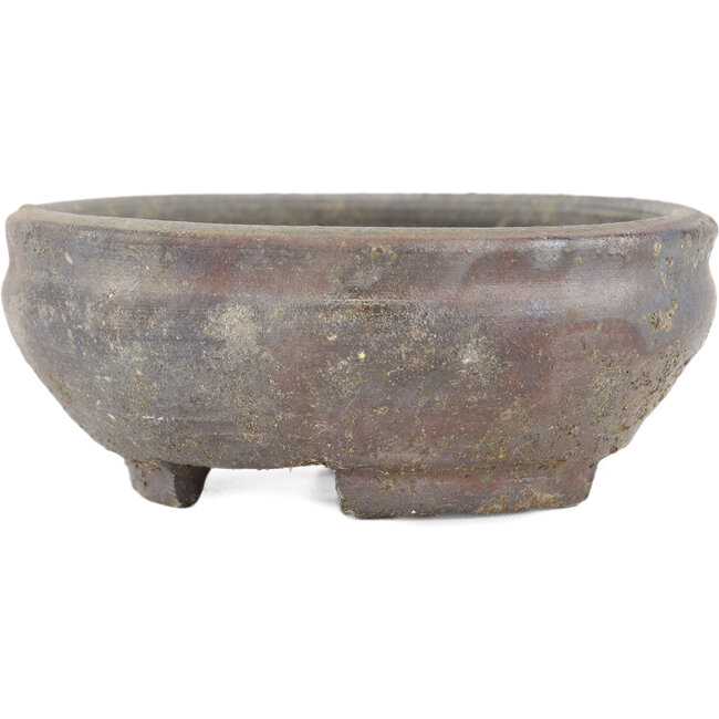 Vaso bonsai rotondo non smaltato di Bizanyaki - 95 x 95 x 35 mm