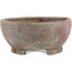 Round unglazed bonsai pot by Bizanyaki - 72 x 72 x 32 mm