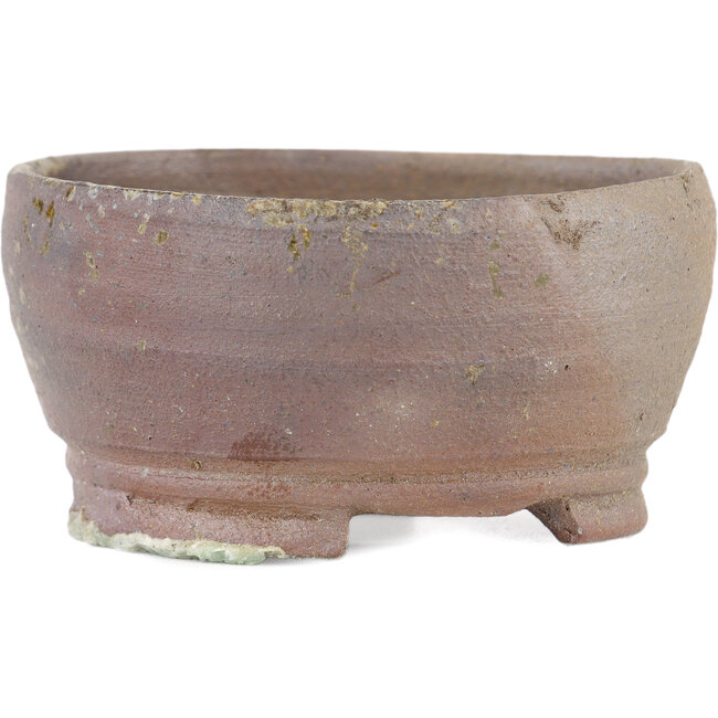 Round unglazed bonsai pot by Bizanyaki - 77 x 77 x 40 mm