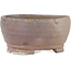 Vaso bonsai rotondo non smaltato di Bizanyaki - 77 x 77 x 40 mm