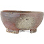 Round unglazed bonsai pot by Bizanyaki - 72 x 72 x 32 mm