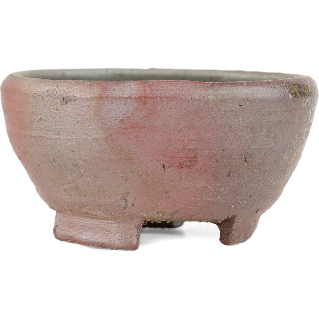 Runder, unglasierter Bonsaitopf von Bizanyaki – 69 x 69 x 33 mm