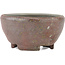 Round unglazed bonsai pot by Bizanyaki - 69 x 69 x 33 mm