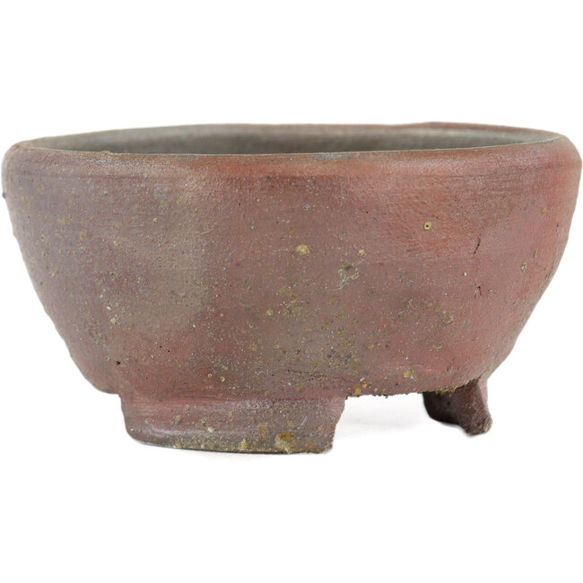 Vaso bonsai rotondo non smaltato di Bizanyaki - 69 x 69 x 33 mm