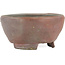 Round unglazed bonsai pot by Bizanyaki - 69 x 69 x 33 mm