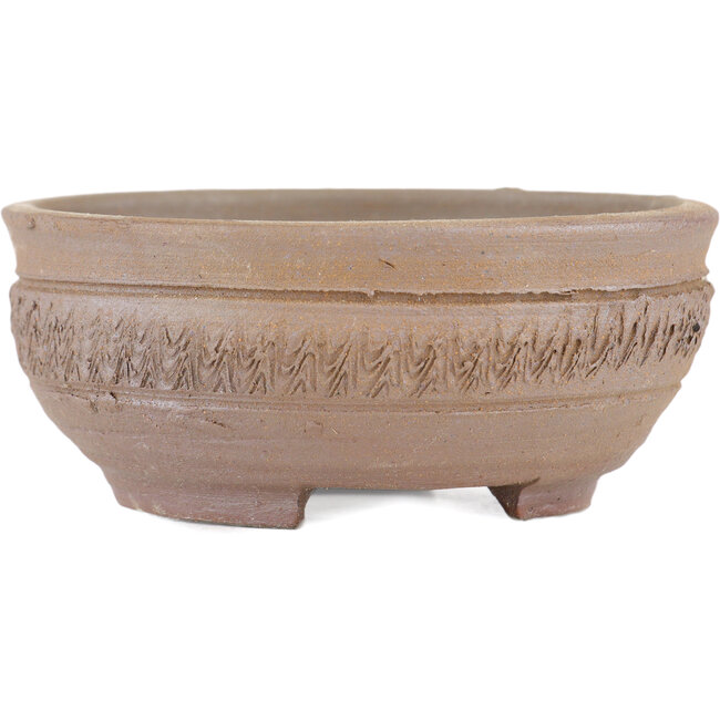 Pot à bonsaï rond non émaillé par Bizanyaki - 87 x 87 x 37 mm