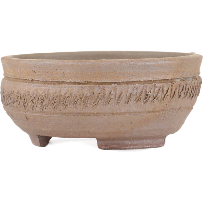 Pot à bonsaï rond non émaillé par Bizanyaki - 87 x 87 x 37 mm