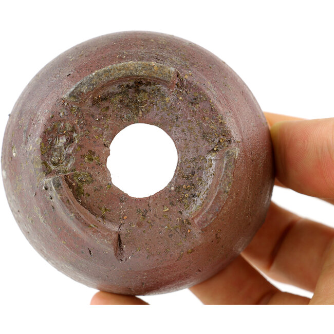 Pot à bonsaï rond non émaillé par Bizanyaki - 69 x 69 x 33 mm