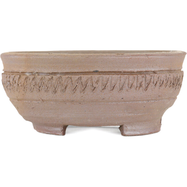 Pot à bonsaï rond non émaillé par Bizanyaki - 87 x 87 x 37 mm