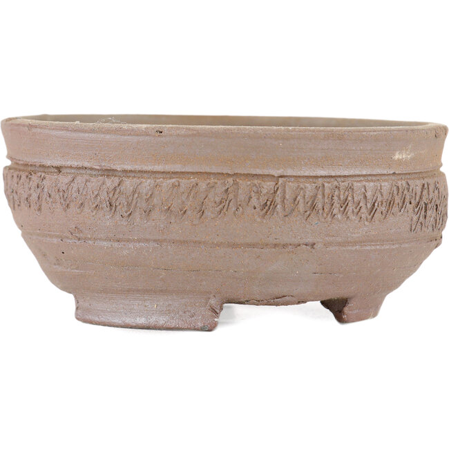 Pot à bonsaï rond non émaillé par Bizanyaki - 87 x 87 x 37 mm