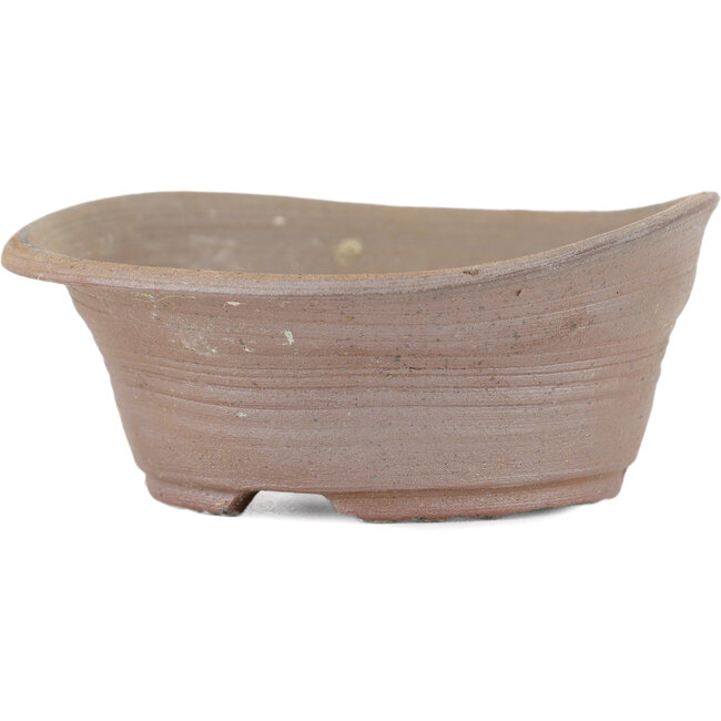 Vaso bonsai rotondo non smaltato di Bizanyaki - 105 x 93 x 35 mm