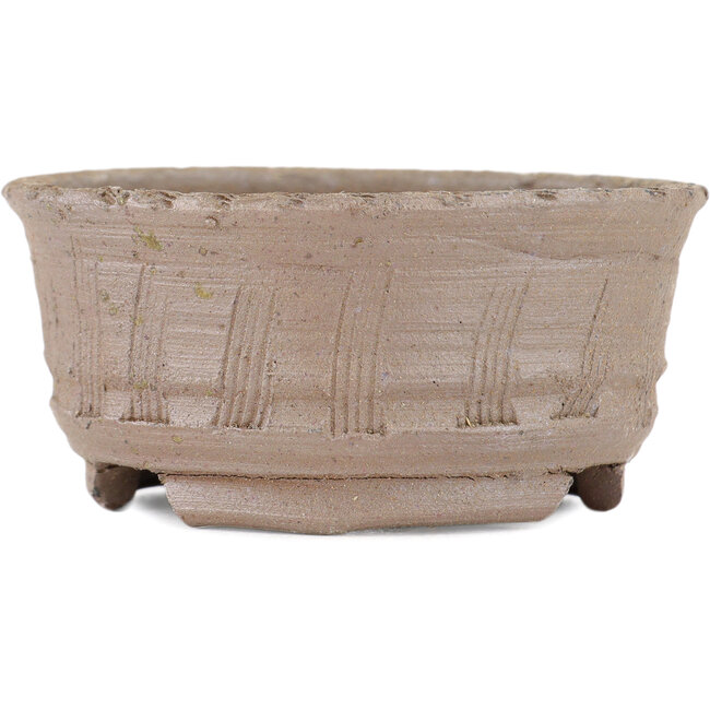 Vaso bonsai rotondo non smaltato di Bizanyaki - 71 x 71 x 31 mm