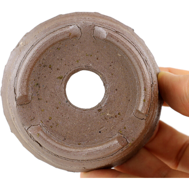 Vaso bonsai rotondo non smaltato di Bizanyaki - 71 x 71 x 31 mm