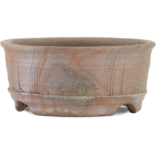 Vaso bonsai rotondo non smaltato di Bizanyaki - 70 x 70 x 30 mm