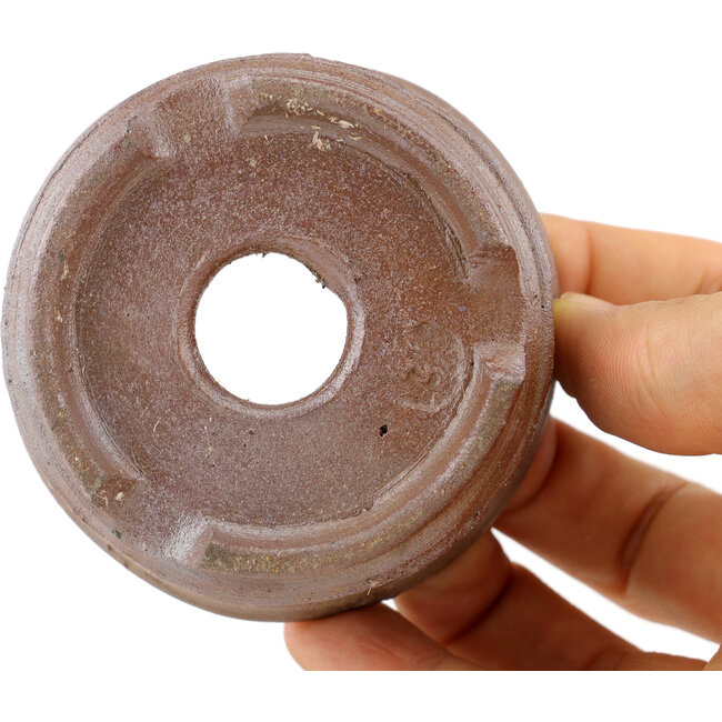Maceta para bonsái redonda sin esmaltar de Bizanyaki - 68 x 68 x 30 mm
