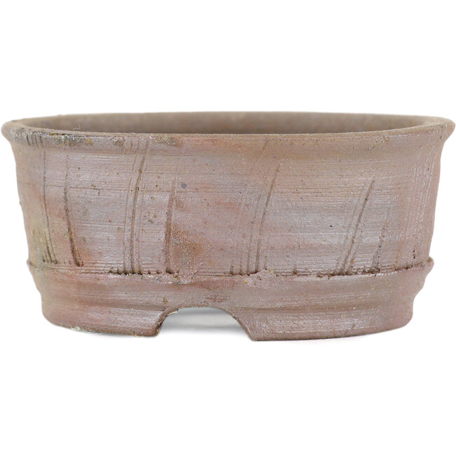 Round unglazed bonsai pot by Bizanyaki - 70 x 70 x 30 mm