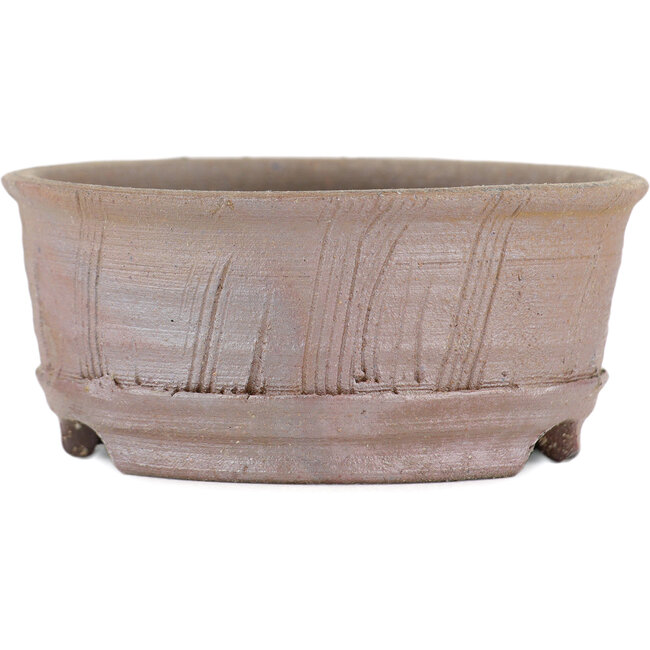 Vaso bonsai rotondo non smaltato di Bizanyaki - 70 x 70 x 30 mm